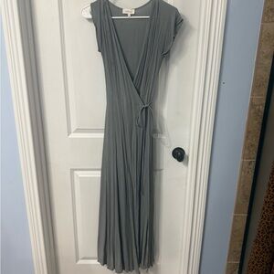 Bohme Charcoal Wrap Maxi Dress